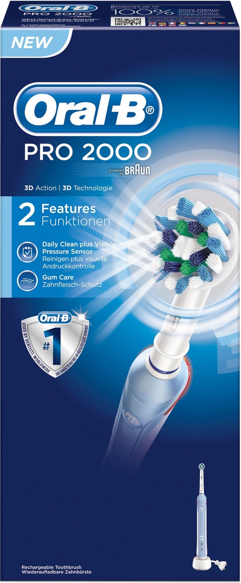 Gepensioneerde bundel Millimeter Oral-B PRO 2000 Elektrische Tandenborstel | Tandenborstels