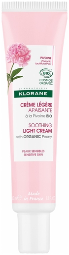 Klorane Lichte Kalmerende Crème Pioenroos Bio 40 ml | Lichaam & gezicht