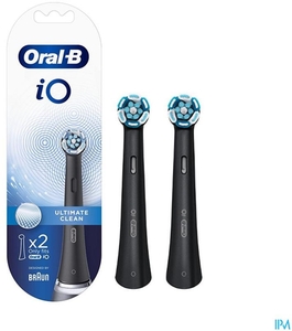 Oral-B iO Ultimate Clean Brossettes Noir 2 Pièces