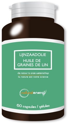 Gélules De Lin Natural Energy 60 Gélules | Omega 3 - Omega 6
