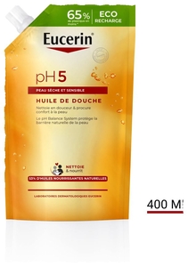 Eucerin pH5 Huile de Douche Peau Sèche et Sensible recharge 400ml