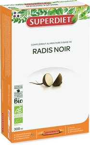 SuperDiet Radis Noir Bio Pur Jus 20 Ampoules x 15ml