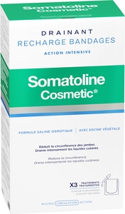 Somatoline Cosmetic Bandages Drainant Kit Recharges 3 Traitements