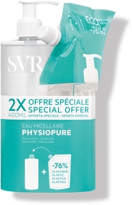 SVR Physiopure Eau Micellaire 400ml + Recharge 400ml