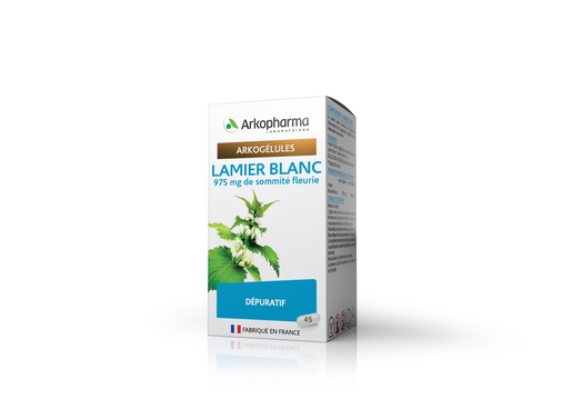 ArkoGélules Lamier Blanc 45 Gélules Végétales | Dépuratif - Détoxifiant