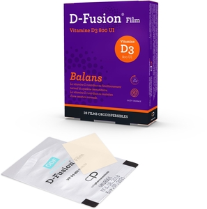 D-Fusion 28 Films Orodispersibles Vitamines D3 800UI