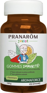 Pranarôm Aromaforce Immunité Junior Bio 60 Gommes à Macher