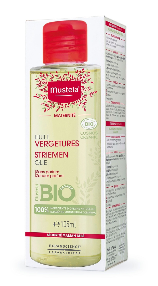 Mustela Huile Vergetures Certifiée Bio 105ml