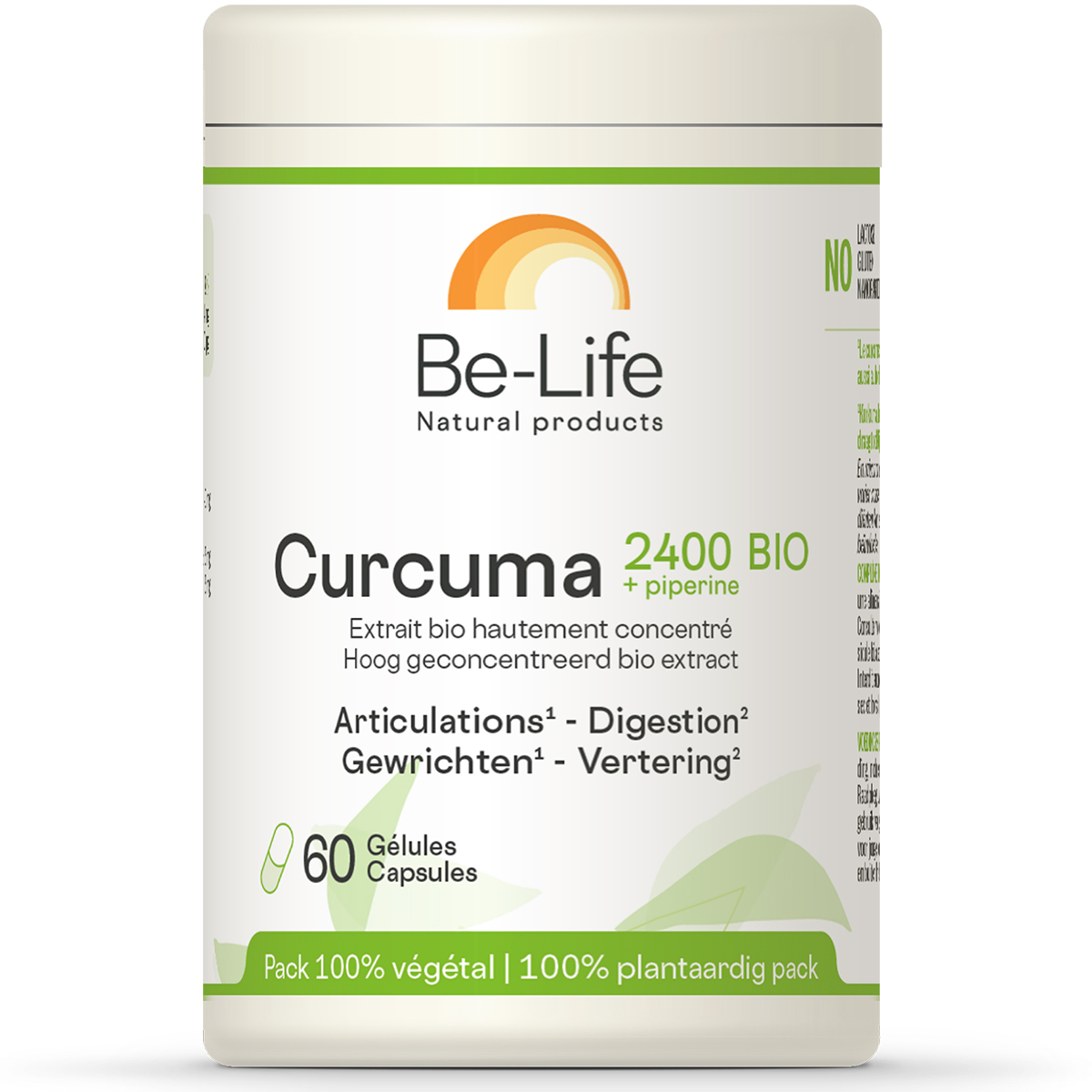 Be-Life Curcuma 2400 Bio 60 Gélules