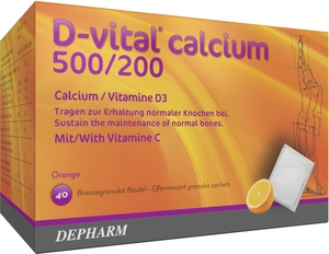 D-Vital Calcium 500/200 Sinaas 40 Zakjes