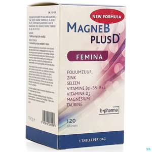 Magne B Plus D Femina 120 tabletten Nieuwe Formule