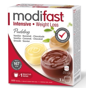 Modifast Intensive Pudding 3 Maaltijden 3 Smaken