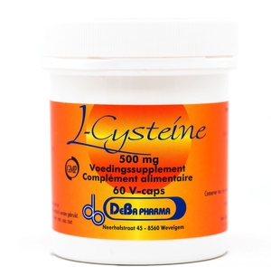 L-Cysteïne 500mg + Vitamine C En B6 50 Plantaardige Capsules Deba Pharma
