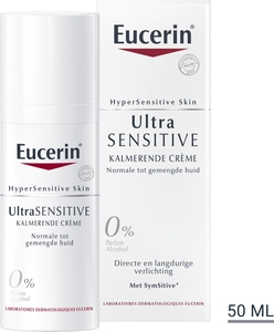Eucerin UltraSENSITIVE Kalmerende Crème Normale tot Gemengde Huid Hypergevoelige Huid met pomp 50ml