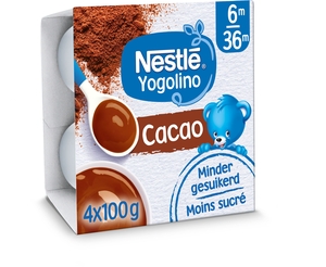 NESTLÉ Yogolino Cacao Melkdessert Baby 6+ Maanden 4x100g