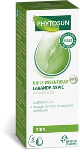Phytosun Lavendel Aspic Essentiële Olie Bio 5ml