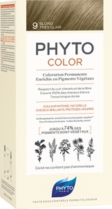 Phytocolor Kit Permanente Haarkleuring 9 Zeer Licht blond