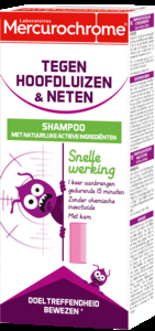 Mercurochrome Shampoo Tegen Luizen &amp; Neten Actieve Bestanddelen van Natuurlijke Oorsprong 125 ml