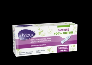 Unyque Tampons Bio Super + applicator 16 stuks