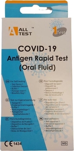 1 Antigenische Speeksel Zelftest Covid-19 AllTest SARS-CoV-2 (kit 1 stuk)