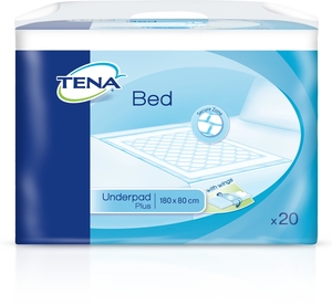 Tena Bed Underpad Plus Wings 80x180cm 20 Stuks