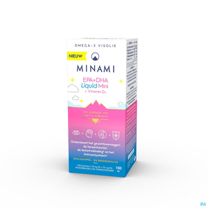 Minami EPA + DHA Liquid Mini + Vitamine D3 Fl 100 ml