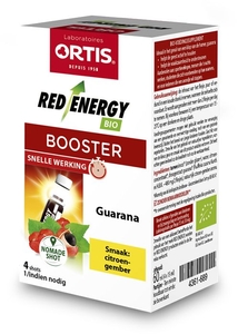 Ortis Red Energy Bio Citroen Gember 4 Flesjes x 15 ml