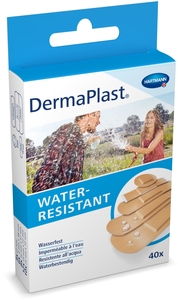 DermaPlast Water Resistant 40 Zelfklevende Voorgesneden Pleisters (5 maten)