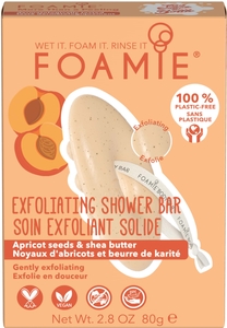 Foamie Exfoliating Shower Body Bar Vast Abrikoos 80 g