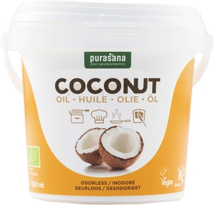 Purasana ontgeurde kokos noot olie 500 ml