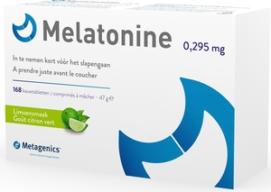 Melatonine 0,295mg 168 Kauwtabletten