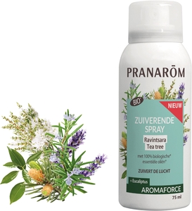 Pranarôm Aromaforce Zuiverende Spray Ravintsara Tea-Tree Bio 75 ml