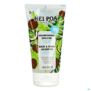 Hei Poa 3-in-1 lichaamsverzorging Shampoo Douche Biologische Kokospulp 150 ml