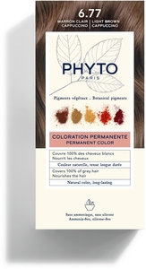 Phytocolor Kit Permanente Haarkleuring 6.77 Licht Kastanje Cappuccino