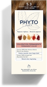 Phytocolor Kit Permanente Haarkleuring 5.3 Licht Goud Kastanje