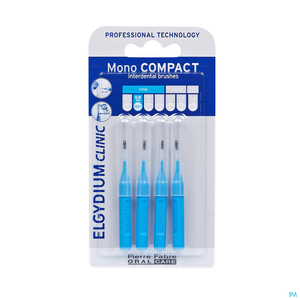 Elgydium Clinic Monocompact Interdentale ragers Blauw Fijn 0,8 mm 4 Stuks