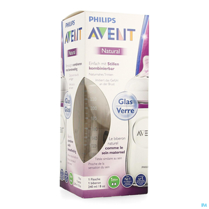 Philips Avent Natural 2.0 Zuigfles 240 ml Glas