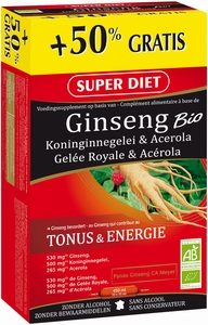 SuperDiet Ginseng Bio 30 Ampullen (20 + 10 gratis)
