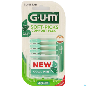 Gum Softpicks Comfort Flex Medium Mint 40 Borsteltjes