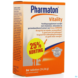 Pharmaton Vitality 56 Tabletten (-25%)