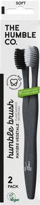 Humble Tandenborstel van Plantaardig Plastic Duo Wit/Zwart