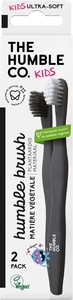 Humble Tandenborstel van Plantaardig Plastic Kids Duo Zwart/Wit