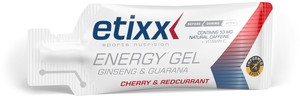 Etixx Energy Gel Ginseng &amp; Guarana (kersen-bessensmaak) 12x50g