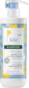 Klorane Baby Wascrème Cold Cream 500ml (nieuwe formule)