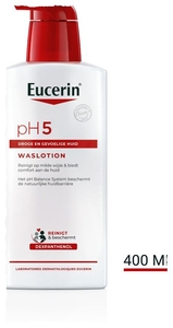Eucerin pH5 Waslotion Droge en Gevoelige Huid met pomp Gezicht en Lichaam 400ml