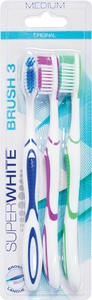 Superwhite Tandenborstel Medium 3 stuks
