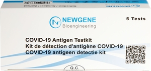 5 Antigenische Nasale Zelftesten Covid-19 Newgene (kit 5 stuks)