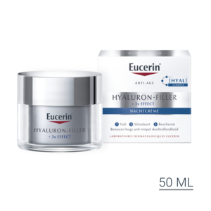 Eucerin Hyaluron-Filler +3x Effect Nachtcrème Anti-Age &amp; Rimpels Pot 50ml