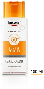 Eucerin Sun LEB Protect SPF 50+ Gel-Crème Gezicht &amp; Lichaam Tube 150ml
