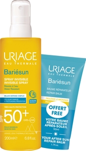 Uriage Bariesun Spray SPF50+ 200 ml + Herstellende Balsem 50 ml